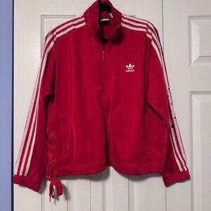Adidas Red Valentine Love Hearts Track Jacket